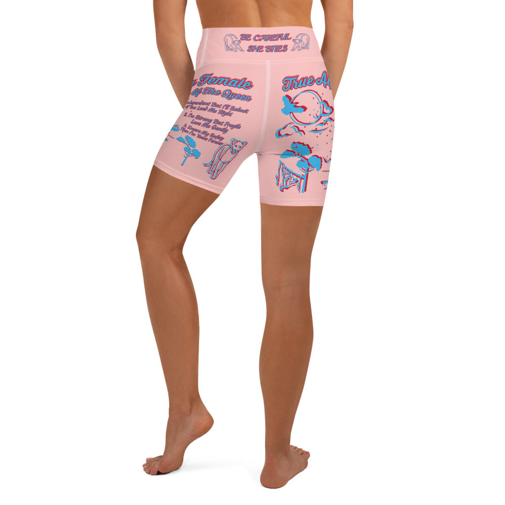 3TG True Alpha Female (Dreamy Peach Pie Haze Lioness Edition) Yoga Shorts