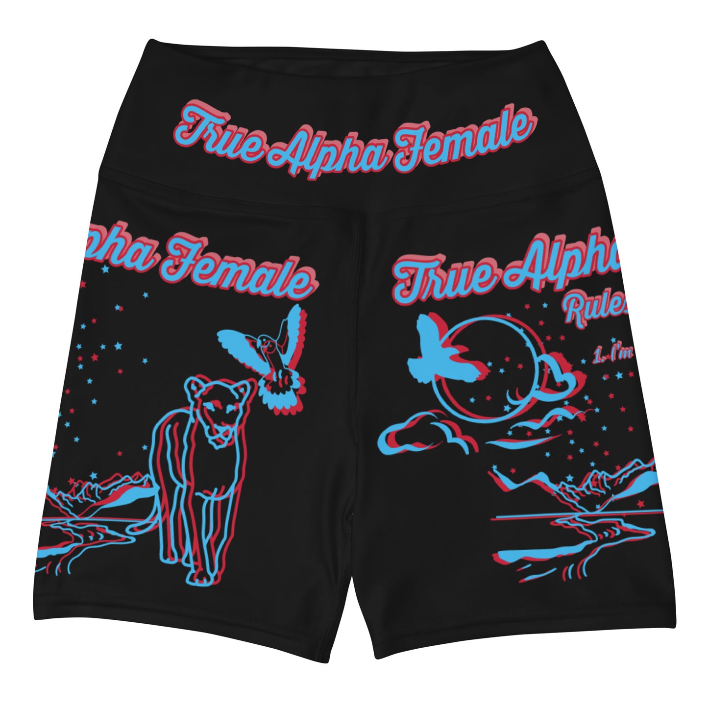 3TG True Alpha Female (Dreamy Night Haze Lioness Edition) Yoga Shorts