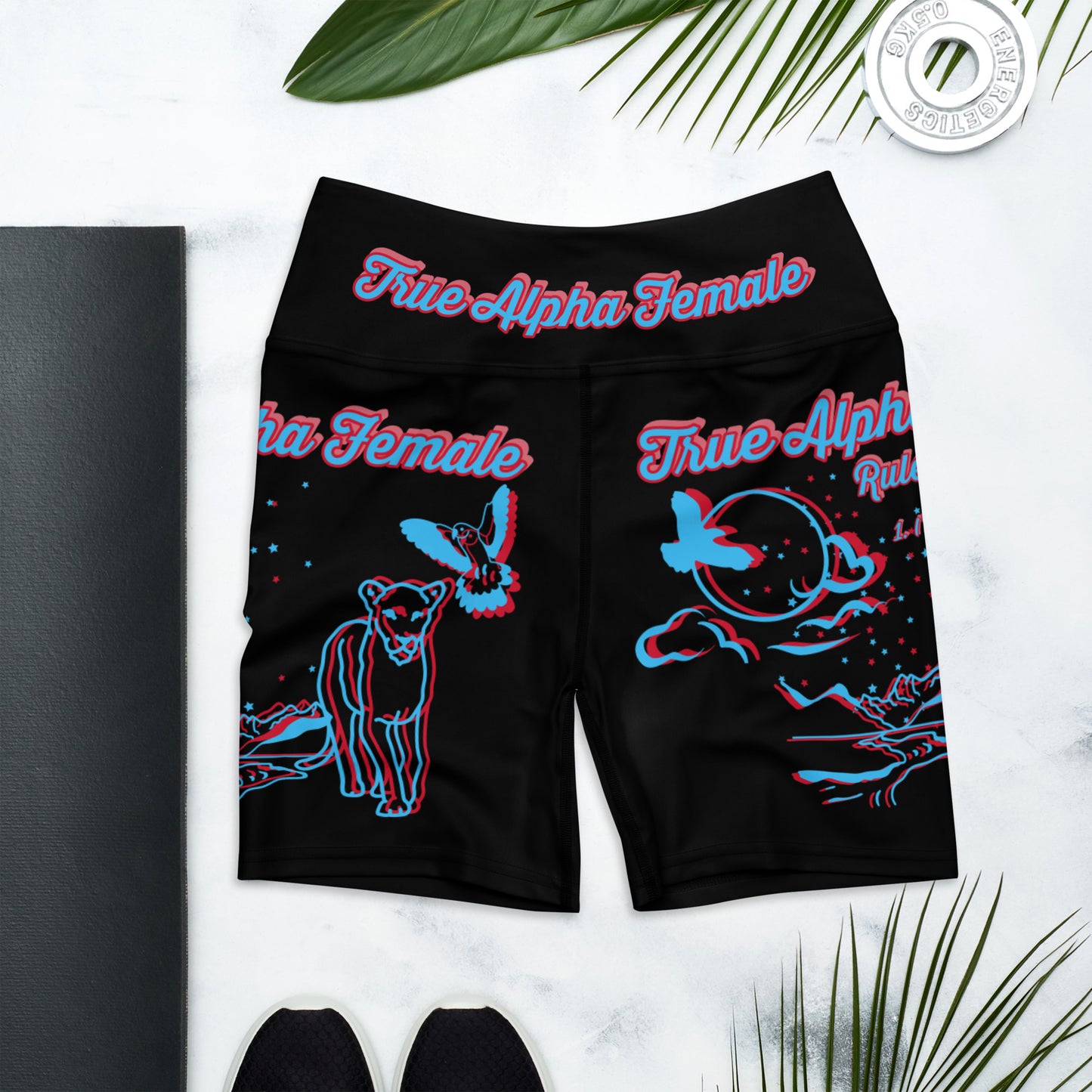 3TG True Alpha Female (Dreamy Night Haze Lioness Edition) Yoga Shorts