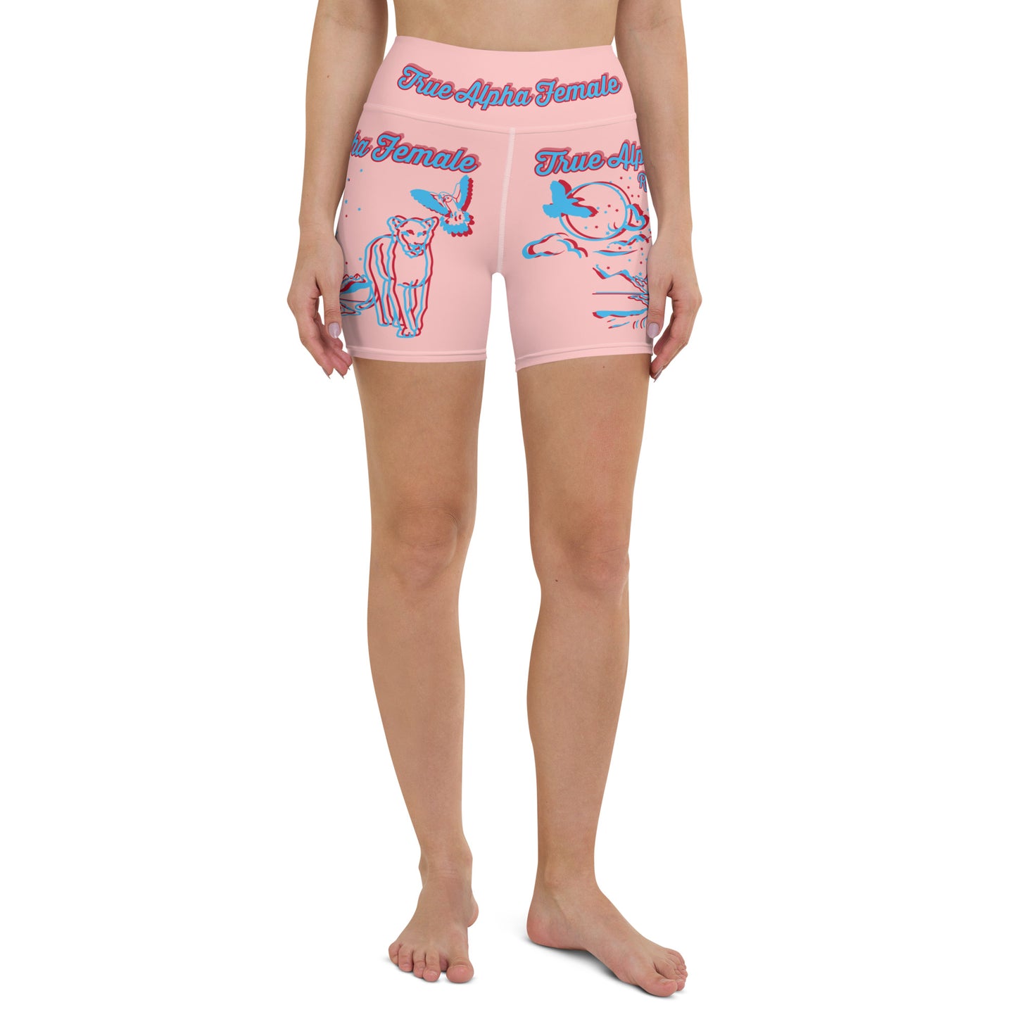 3TG True Alpha Female (Dreamy Peach Pie Haze Lioness Edition) Yoga Shorts