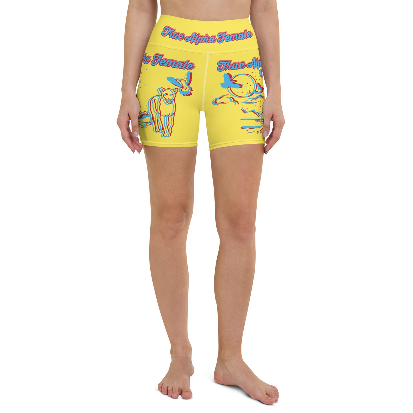 3TG True Alpha Female (Dreamy Lemon Drop Haze Lioness Edition) Yoga Shorts