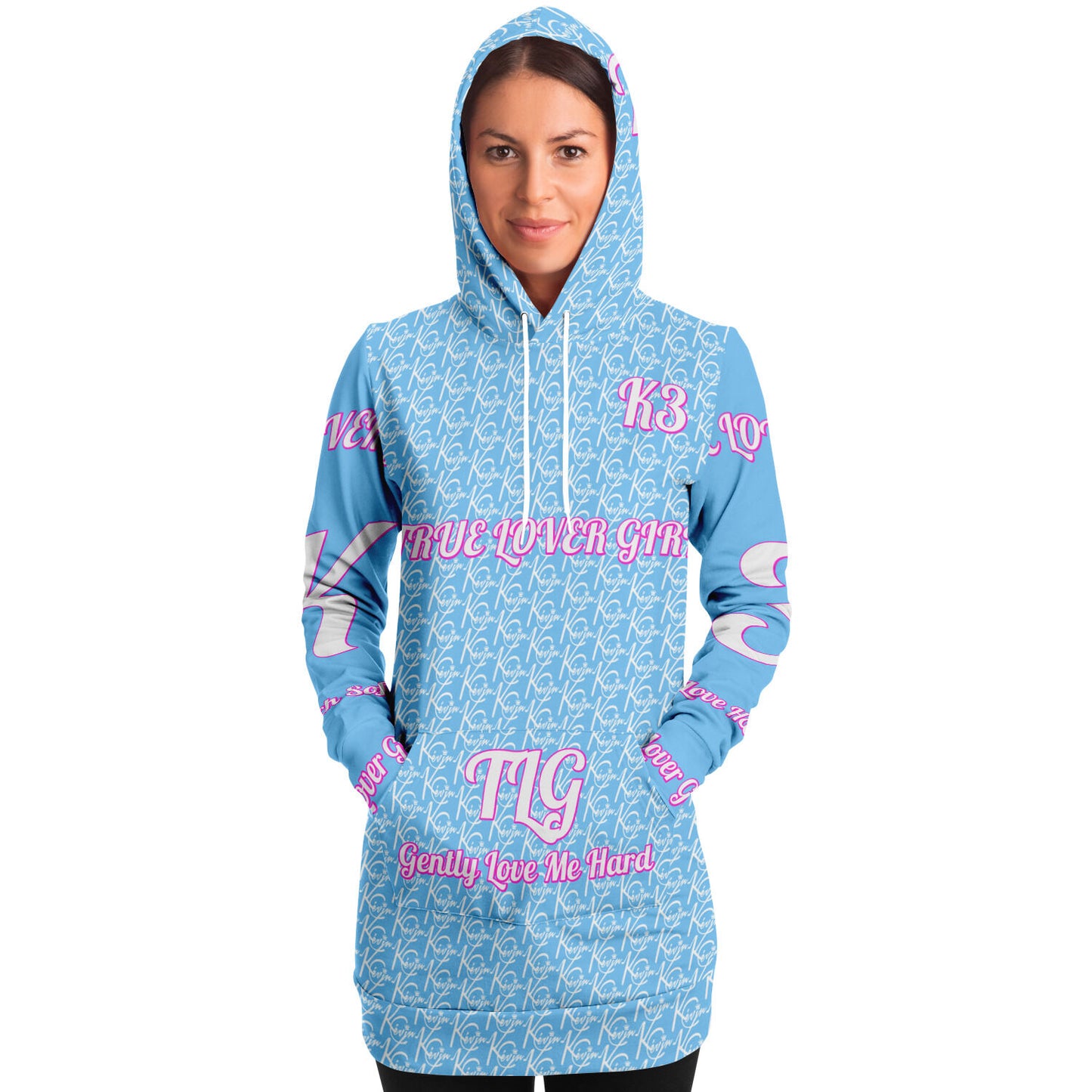 3TG True Lover Girl Longline Hoodie Dress