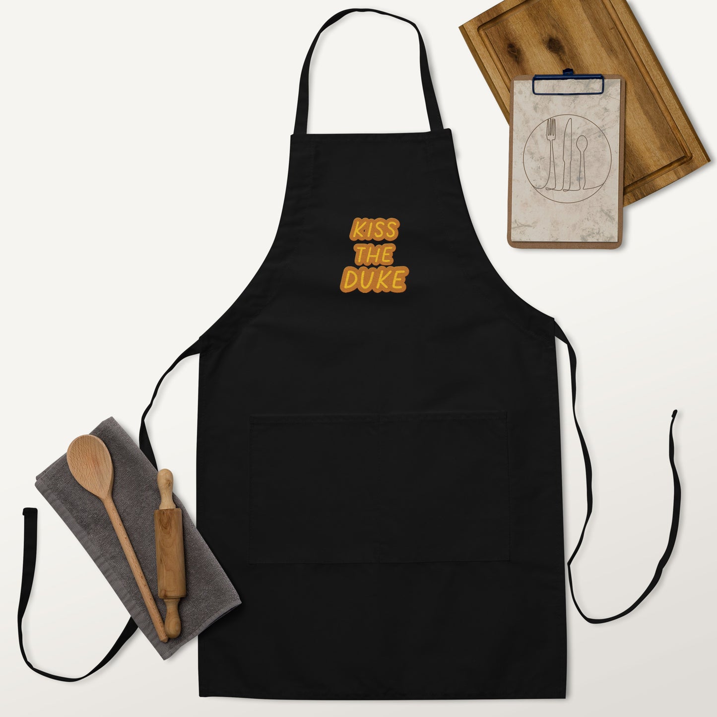 3TG KévinC's Kiss The Duke Embroidered Apron