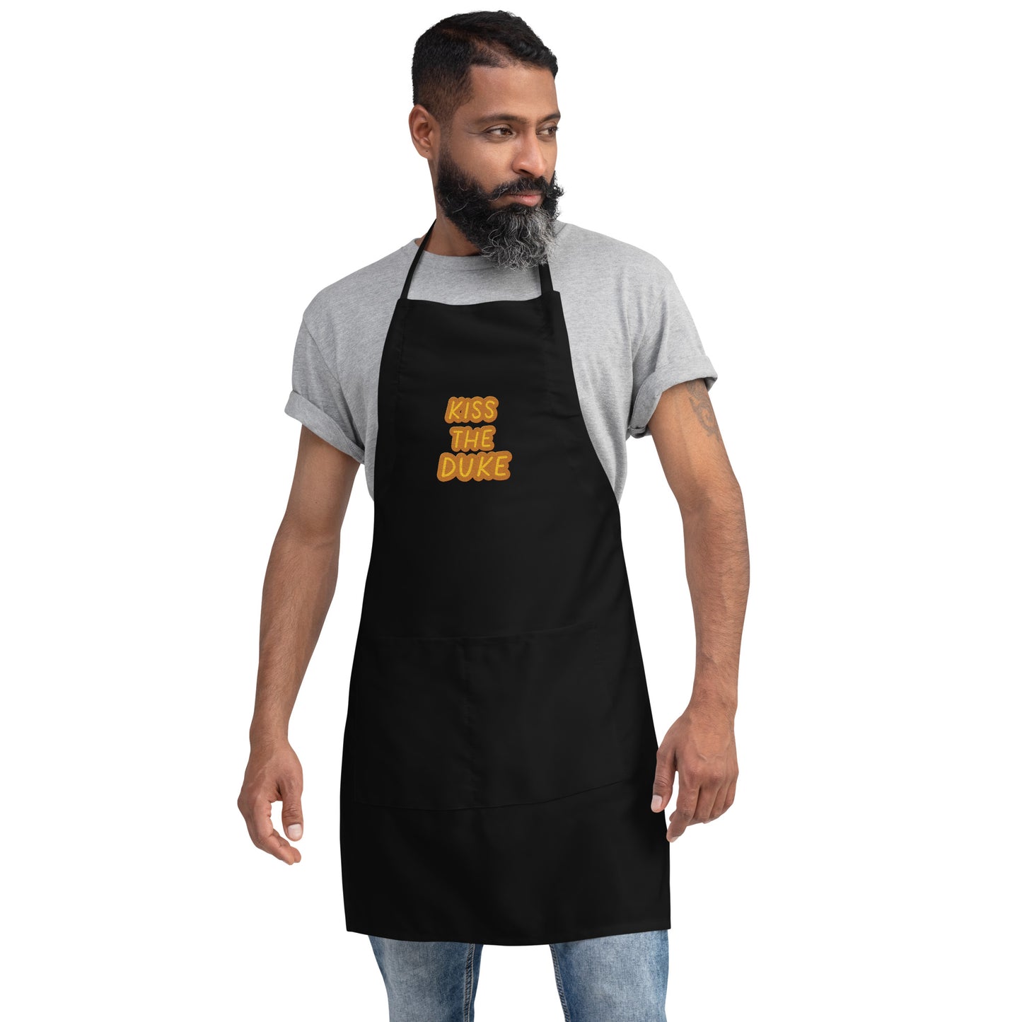 3TG KévinC's Kiss The Duke Embroidered Apron