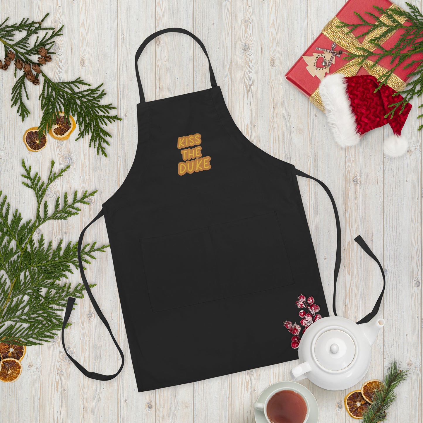 3TG KévinC's Kiss The Duke Embroidered Apron