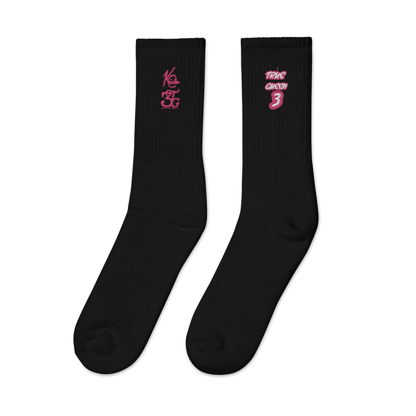 3TG True Queen Embroidered socks