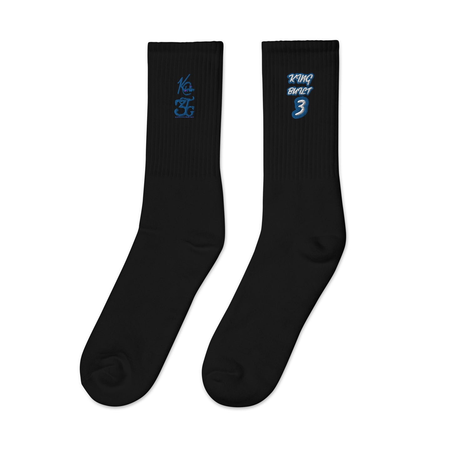 3TG King Built Embroidered socks