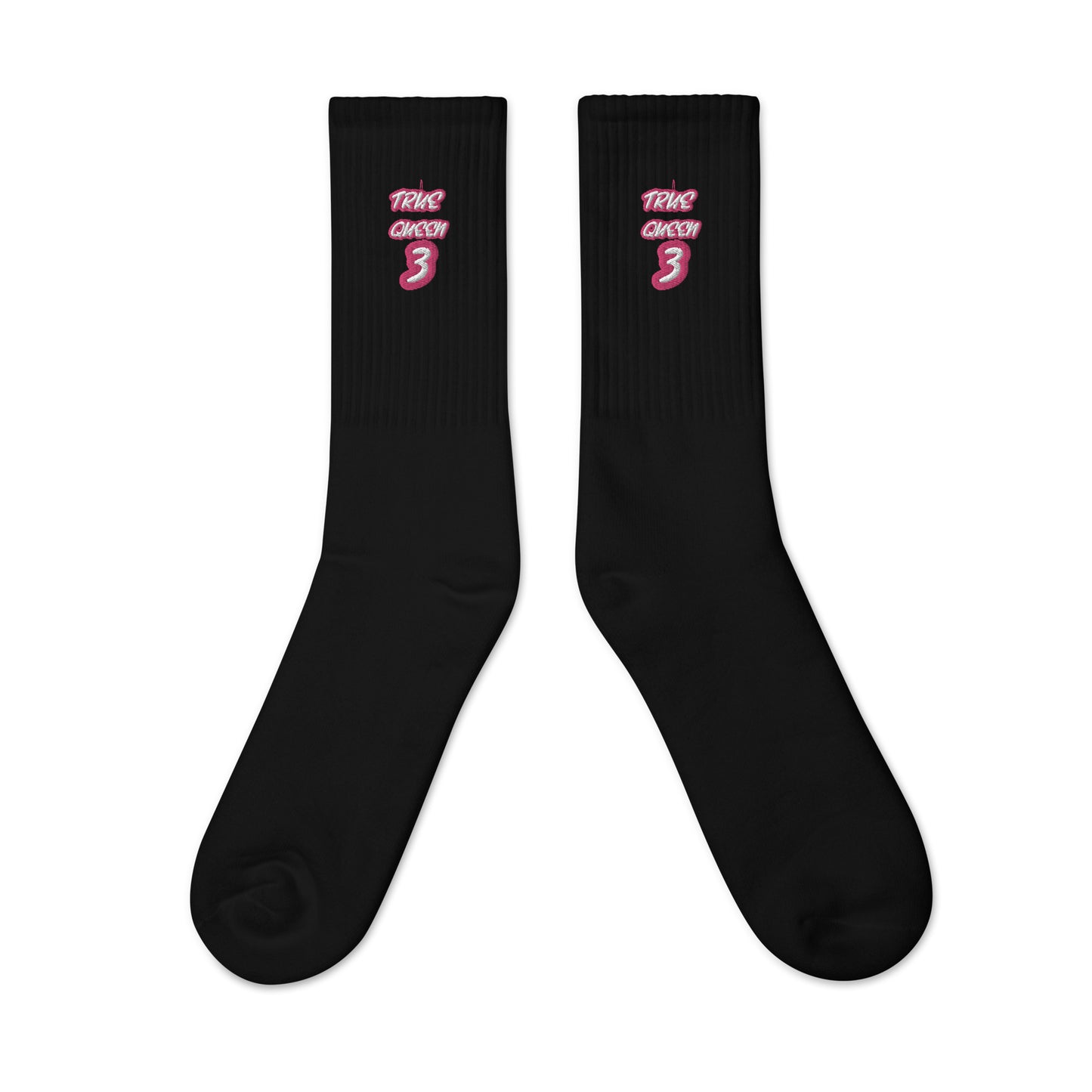 3TG True Queen Embroidered socks