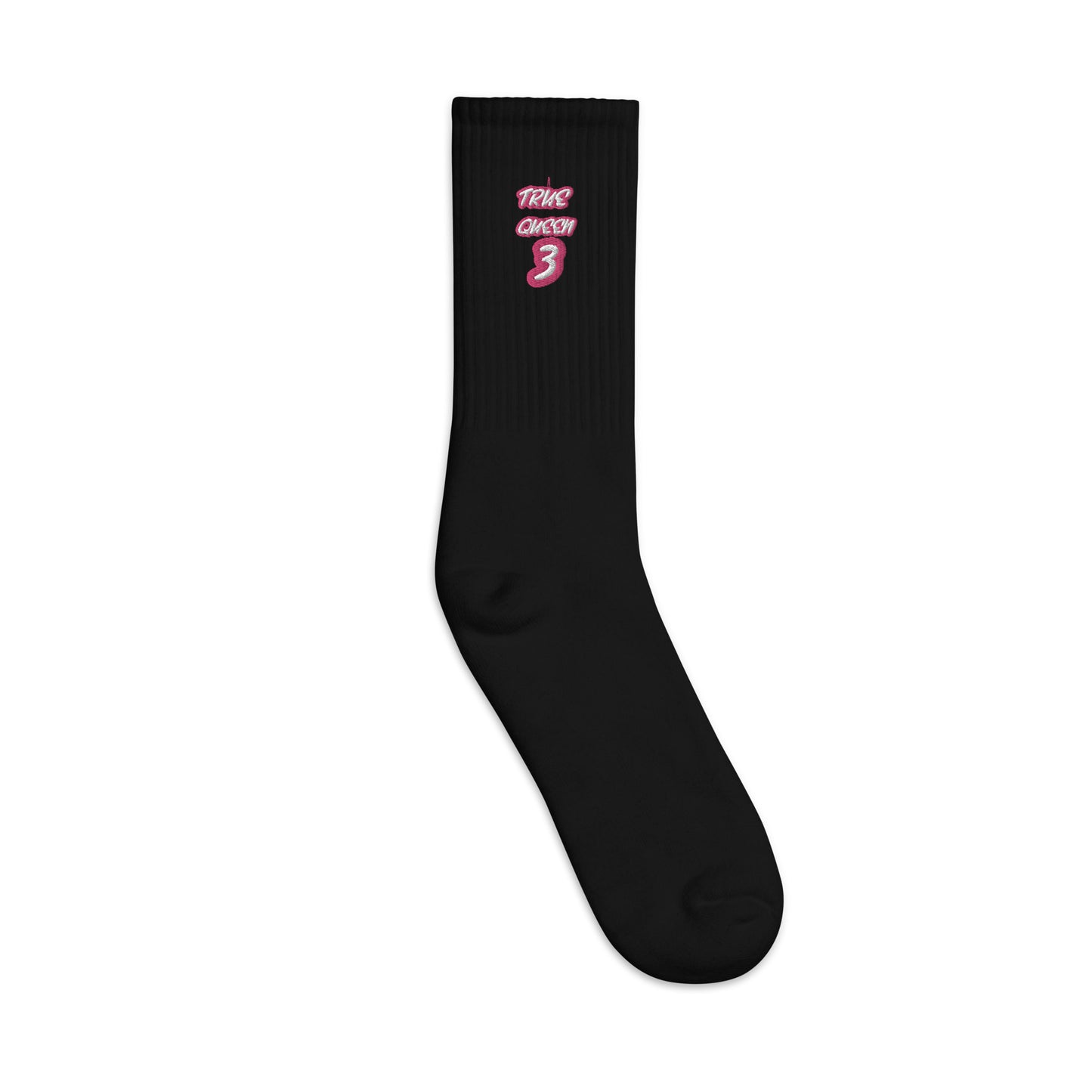 3TG True Queen Embroidered socks