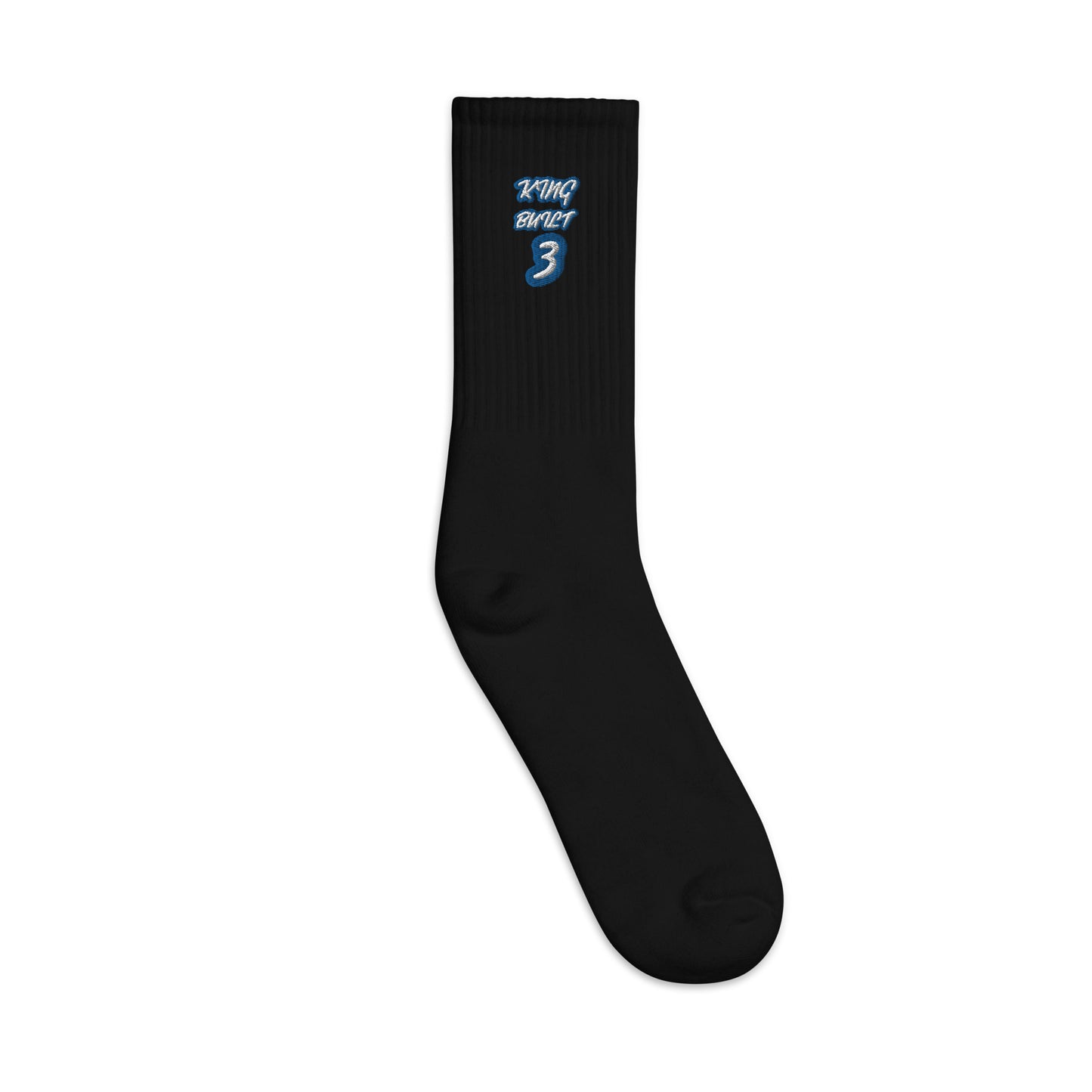 3TG King Built Embroidered socks