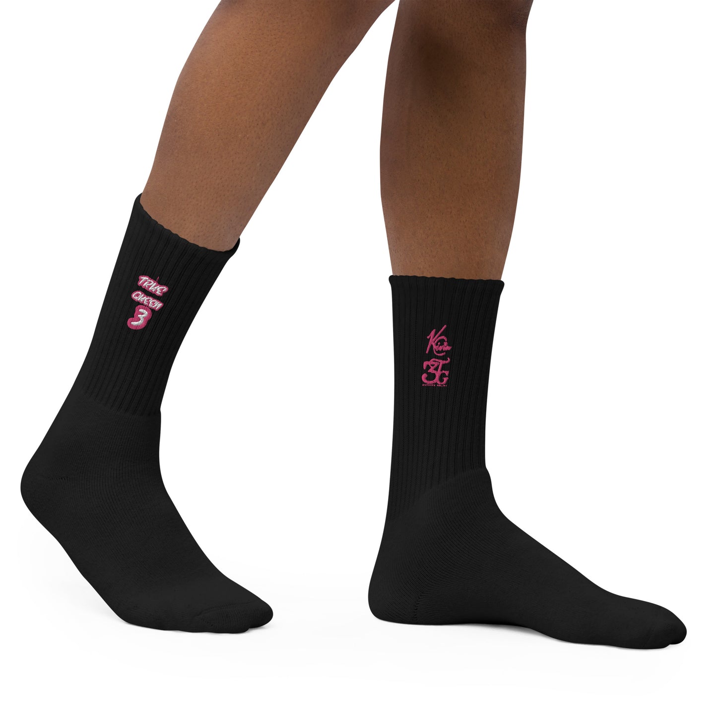 3TG True Queen Embroidered socks