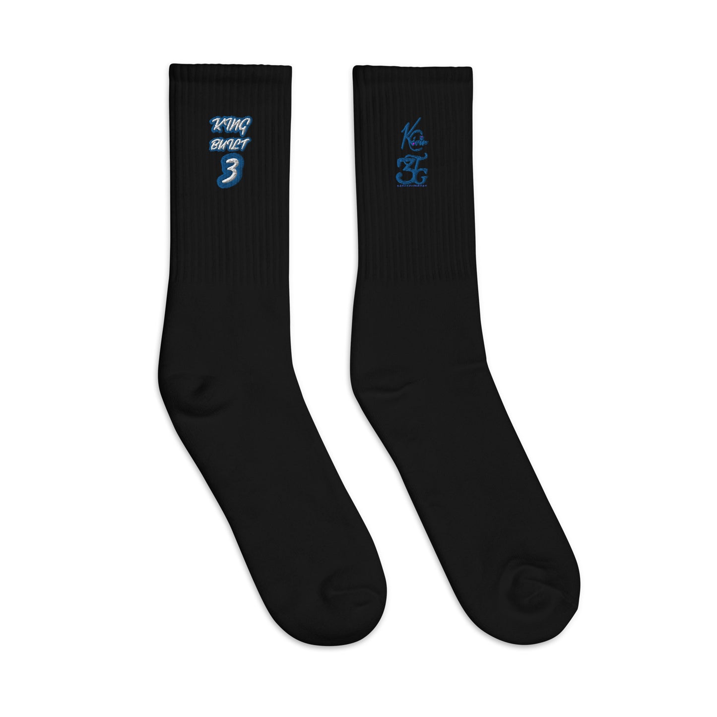 3TG King Built Embroidered socks