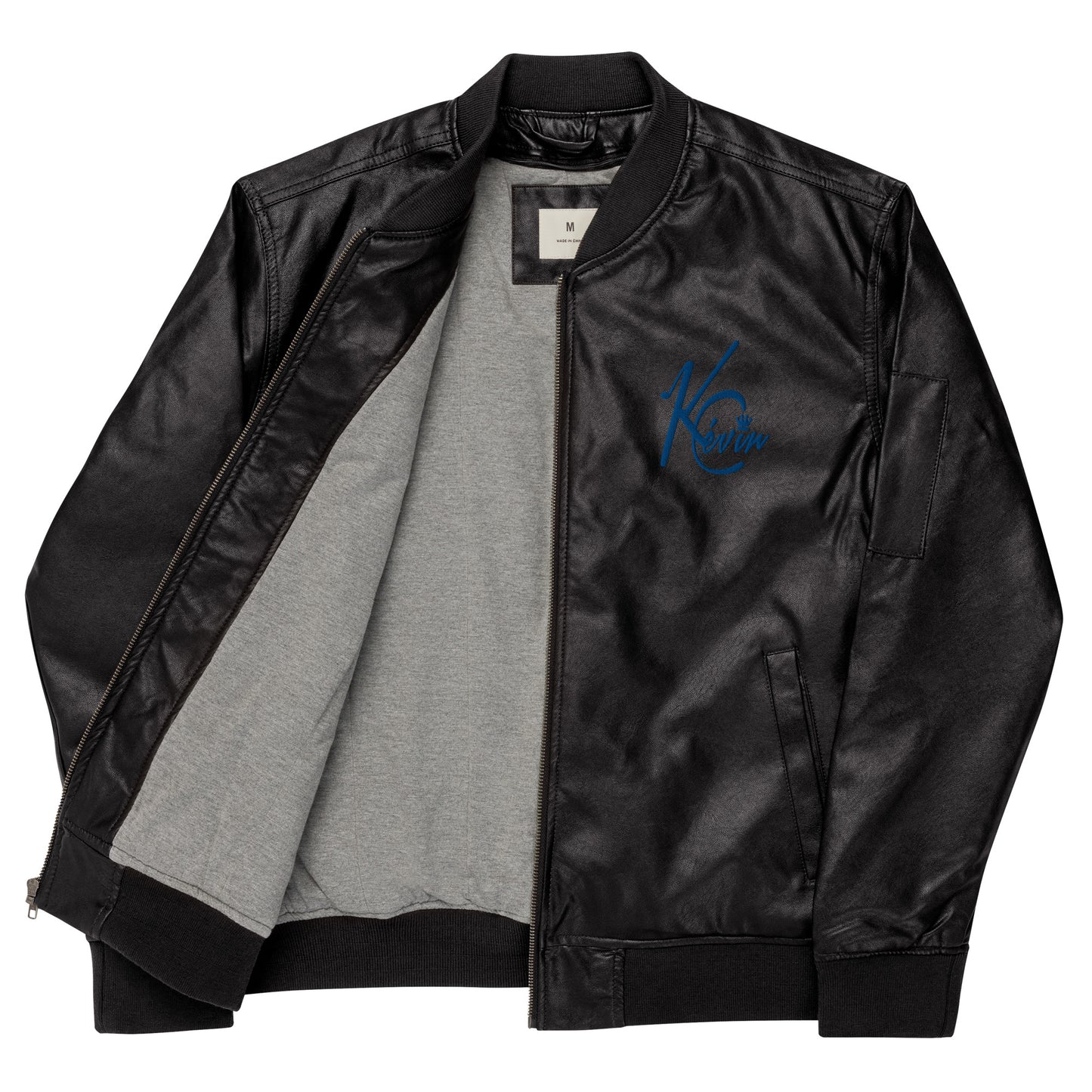 3TG King Built Leather Bomber Jacket