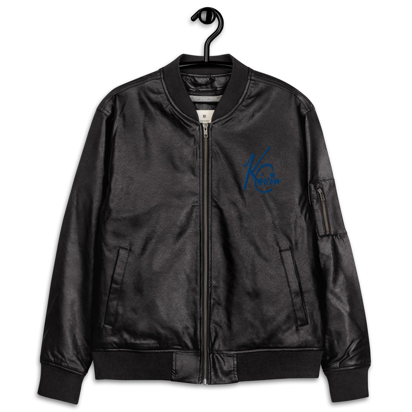 3TG King Built Leather Bomber Jacket