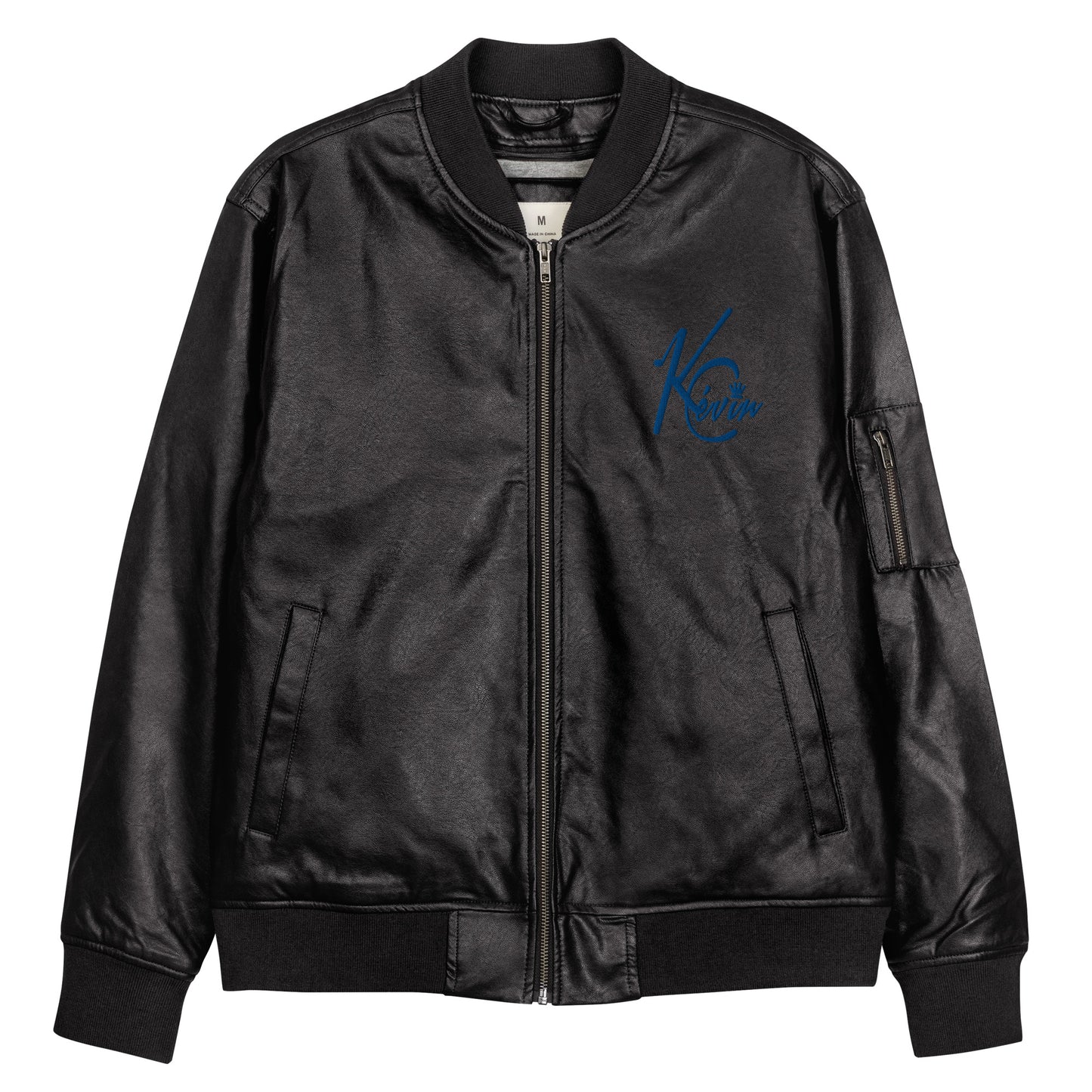 3TG King Built Leather Bomber Jacket