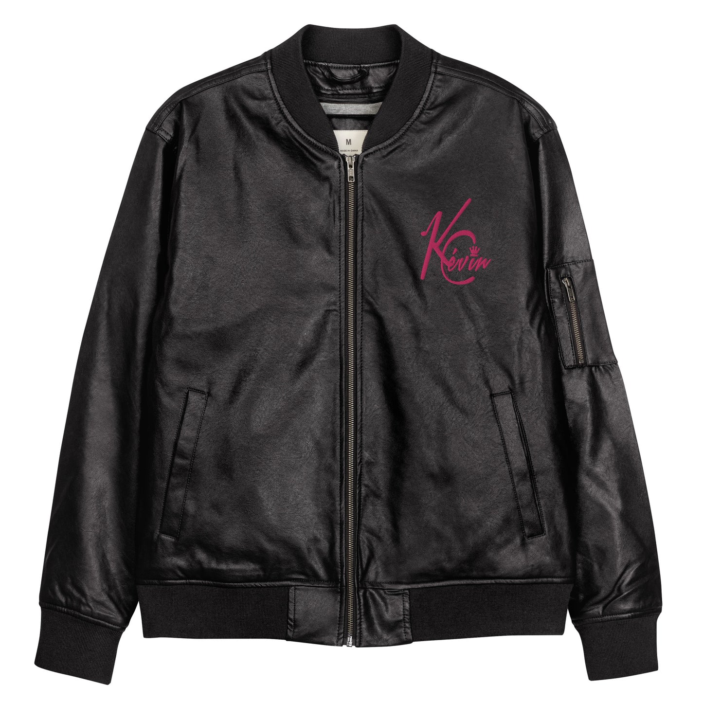 3TG True Queen Leather Bomber Jacket