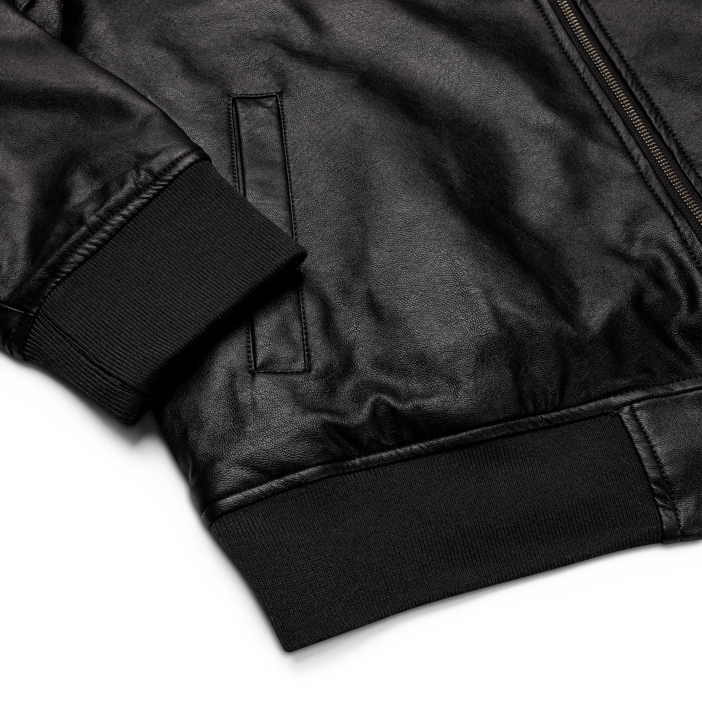 3TG King Built Leather Bomber Jacket