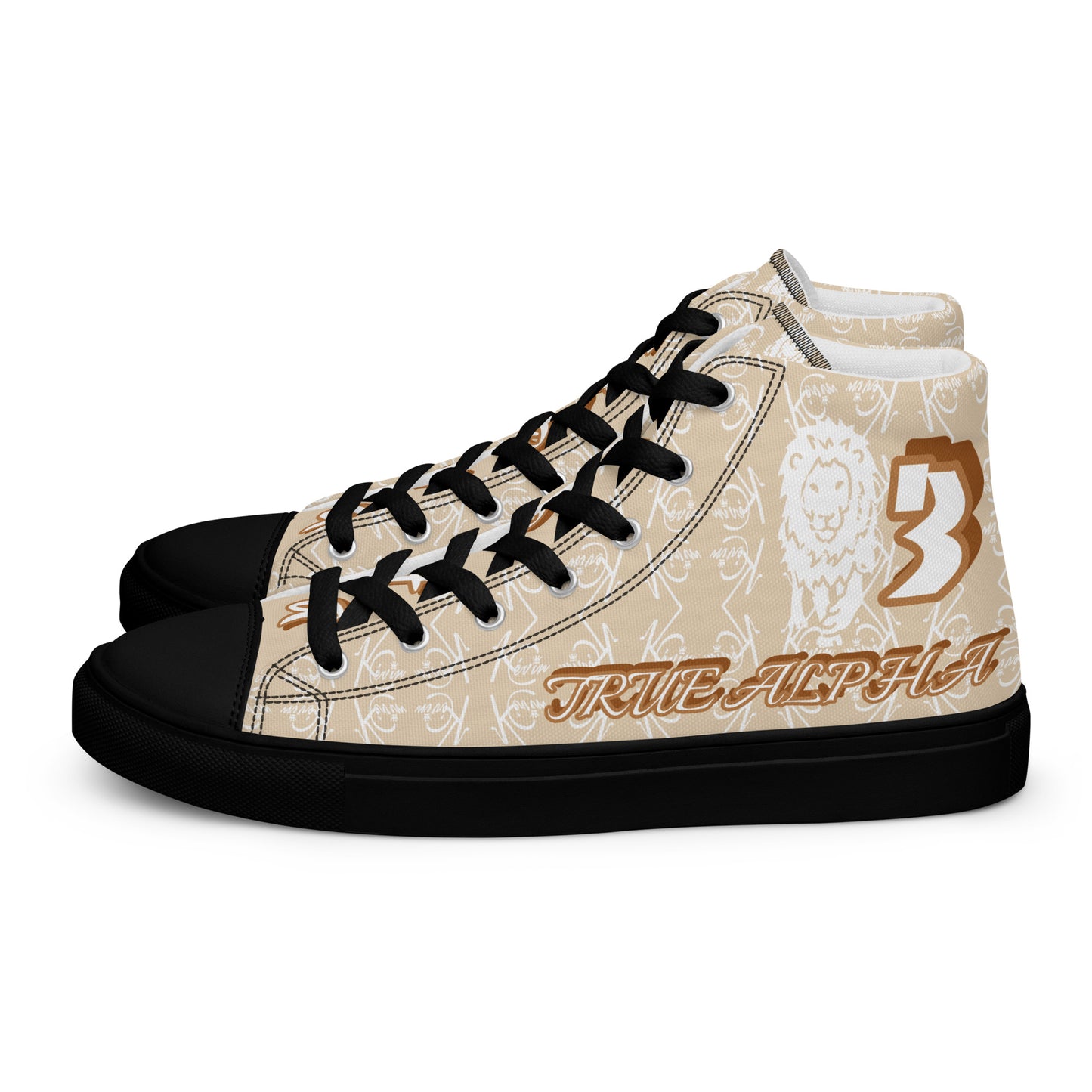 3TG True Alpha (Desert Lion Print Edition) Men’s high top shoes