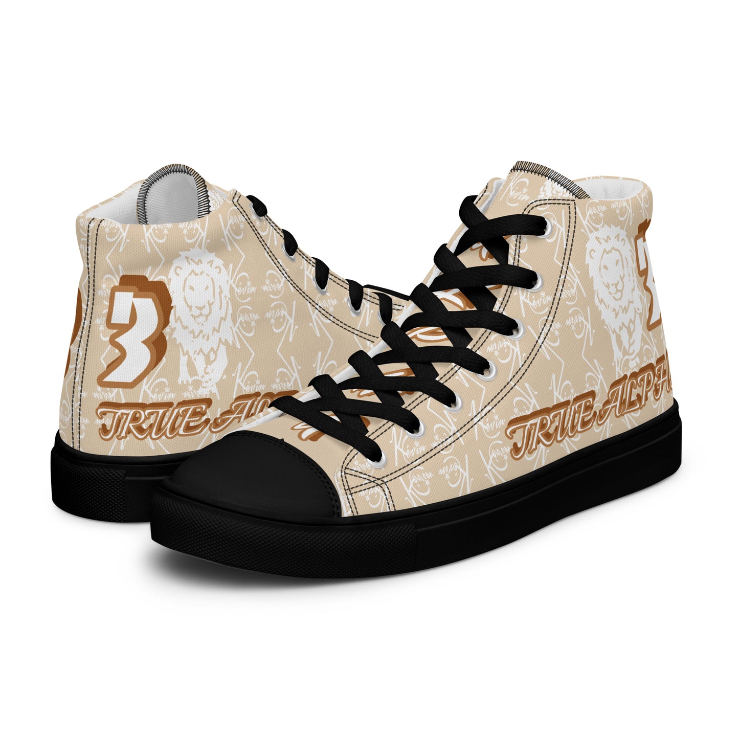 3TG True Alpha (Desert Lion Print Edition) Men’s high top shoes