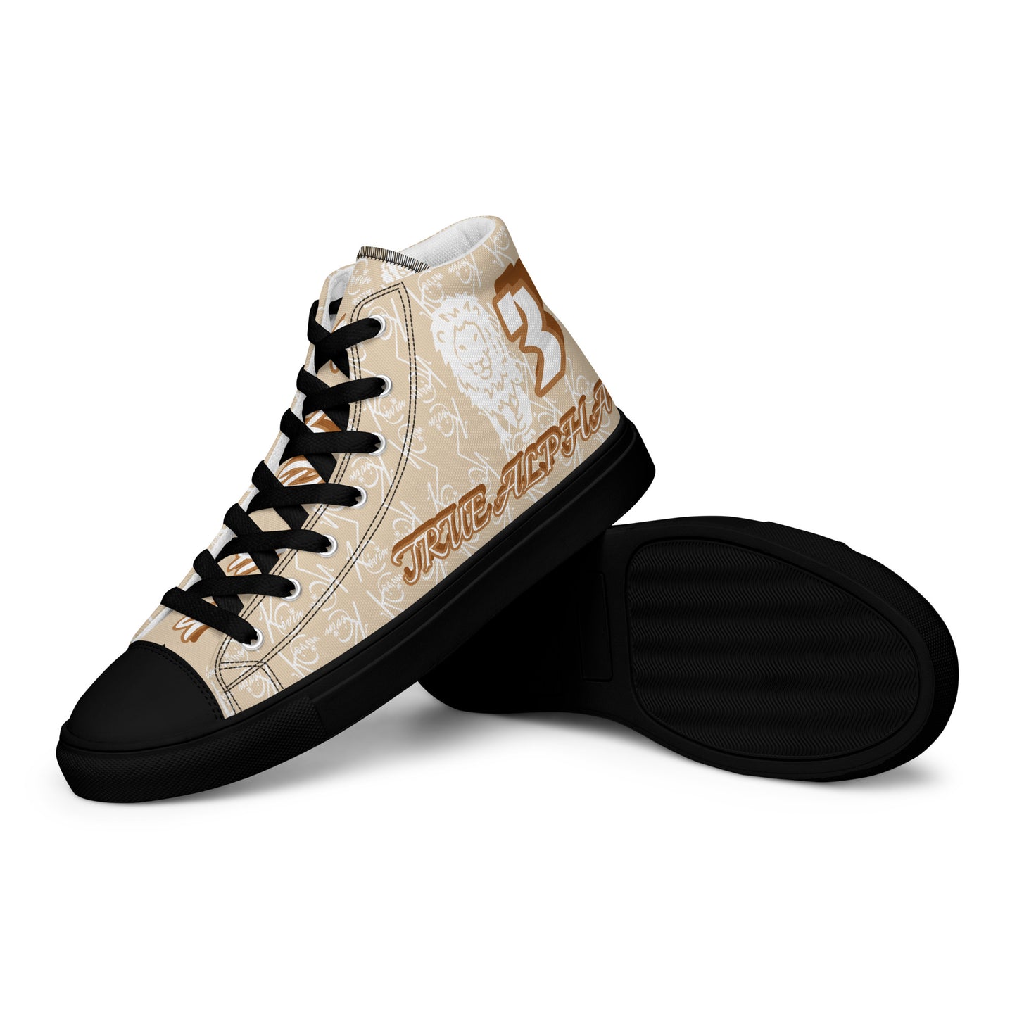 3TG True Alpha (Desert Lion Print Edition) Men’s high top shoes