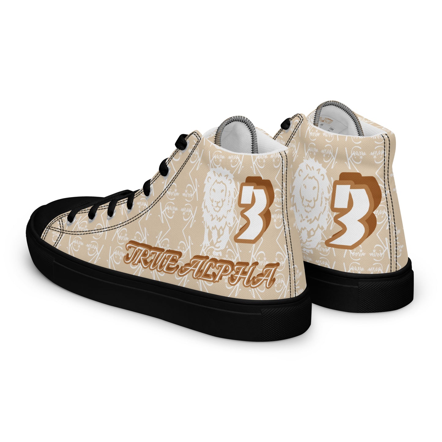 3TG True Alpha (Desert Lion Print Edition) Men’s high top shoes