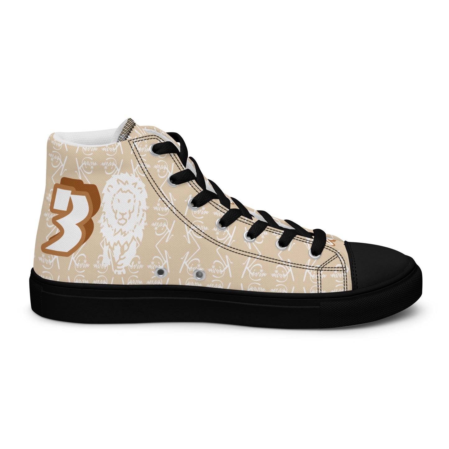 3TG True Alpha (Desert Lion Print Edition) Men’s high top shoes