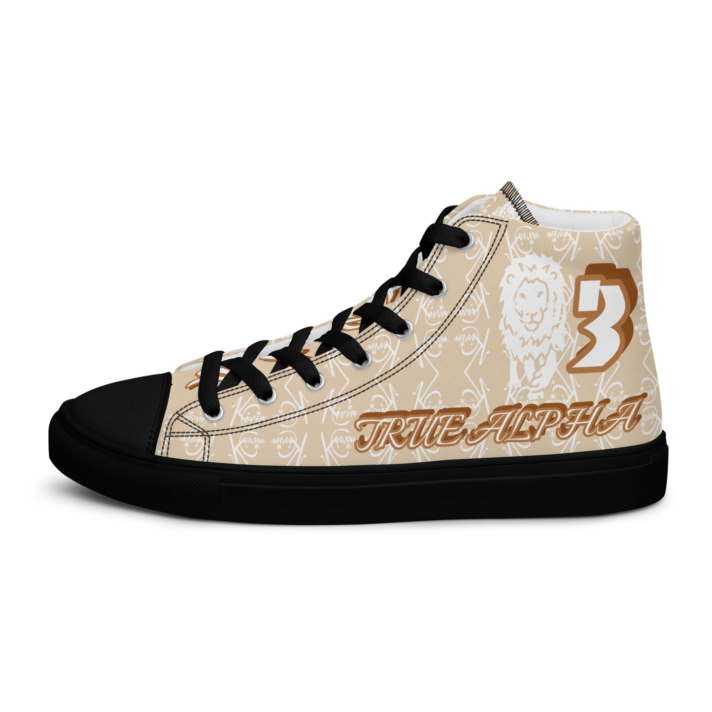 3TG True Alpha (Desert Lion Print Edition) Men’s high top shoes