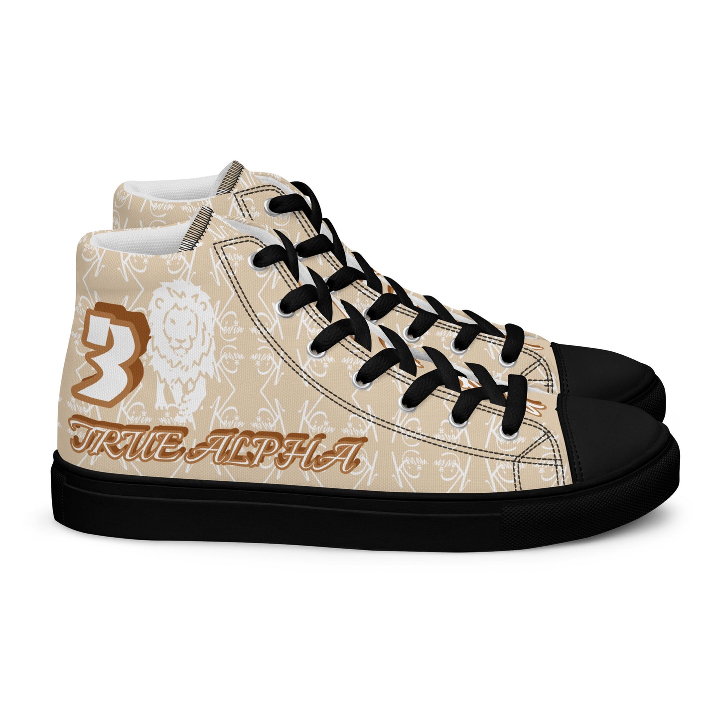 3TG True Alpha (Desert Lion Print Edition) Men’s high top shoes