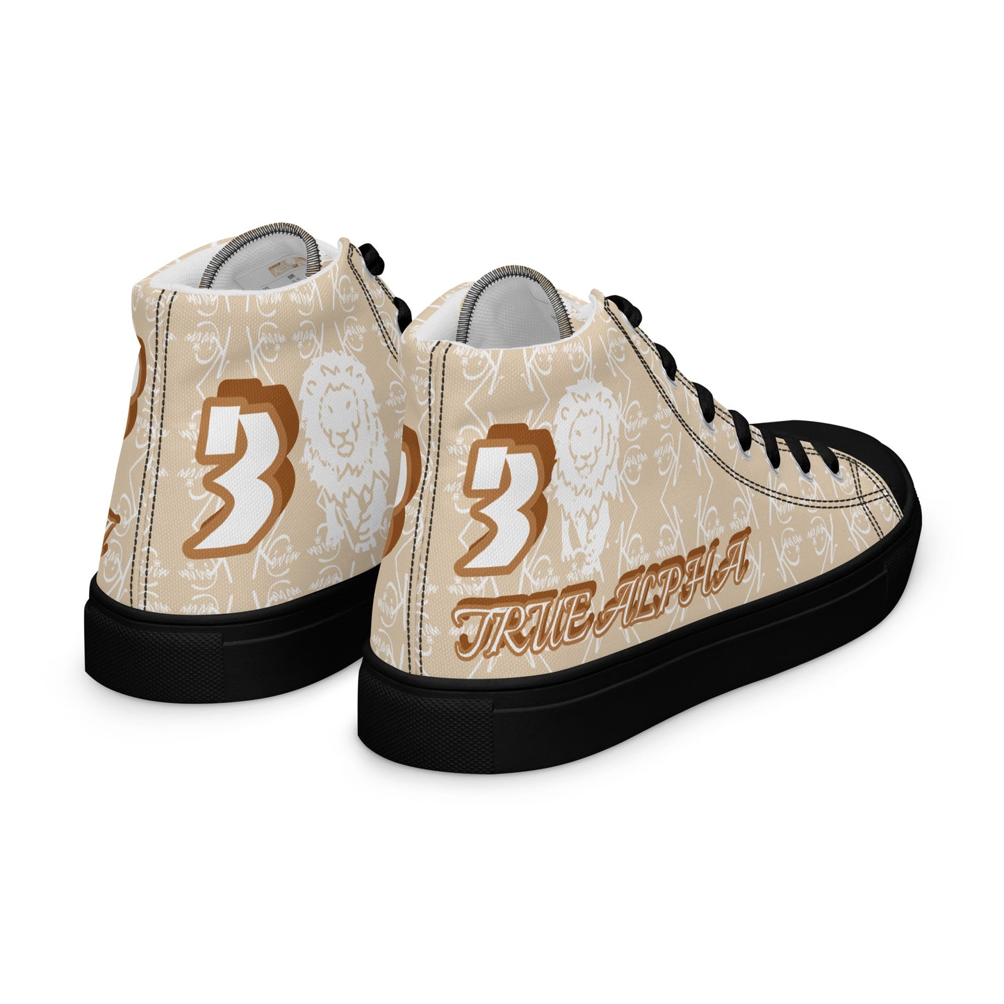 3TG True Alpha (Desert Lion Print Edition) Men’s high top shoes