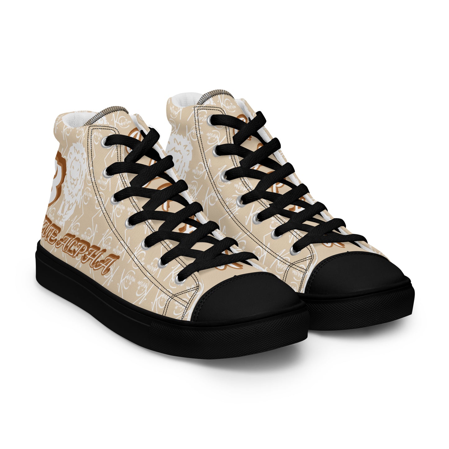 3TG True Alpha (Desert Lion Print Edition) Men’s high top shoes