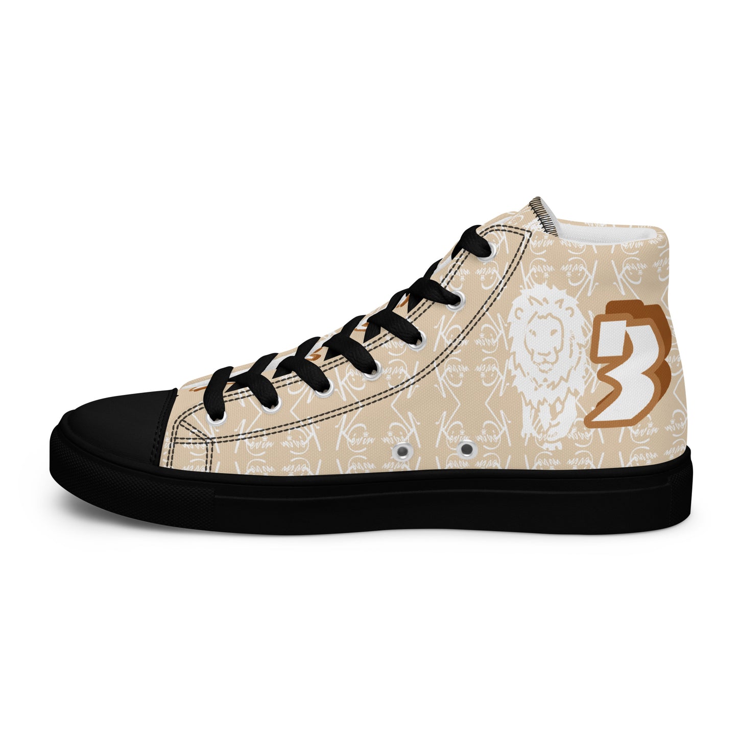 3TG True Alpha (Desert Lion Print Edition) Men’s high top shoes