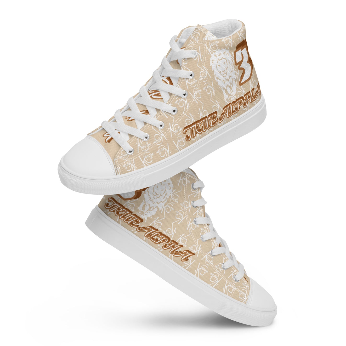 3TG True Alpha (Desert Lion Print Edition) Men’s high top shoes