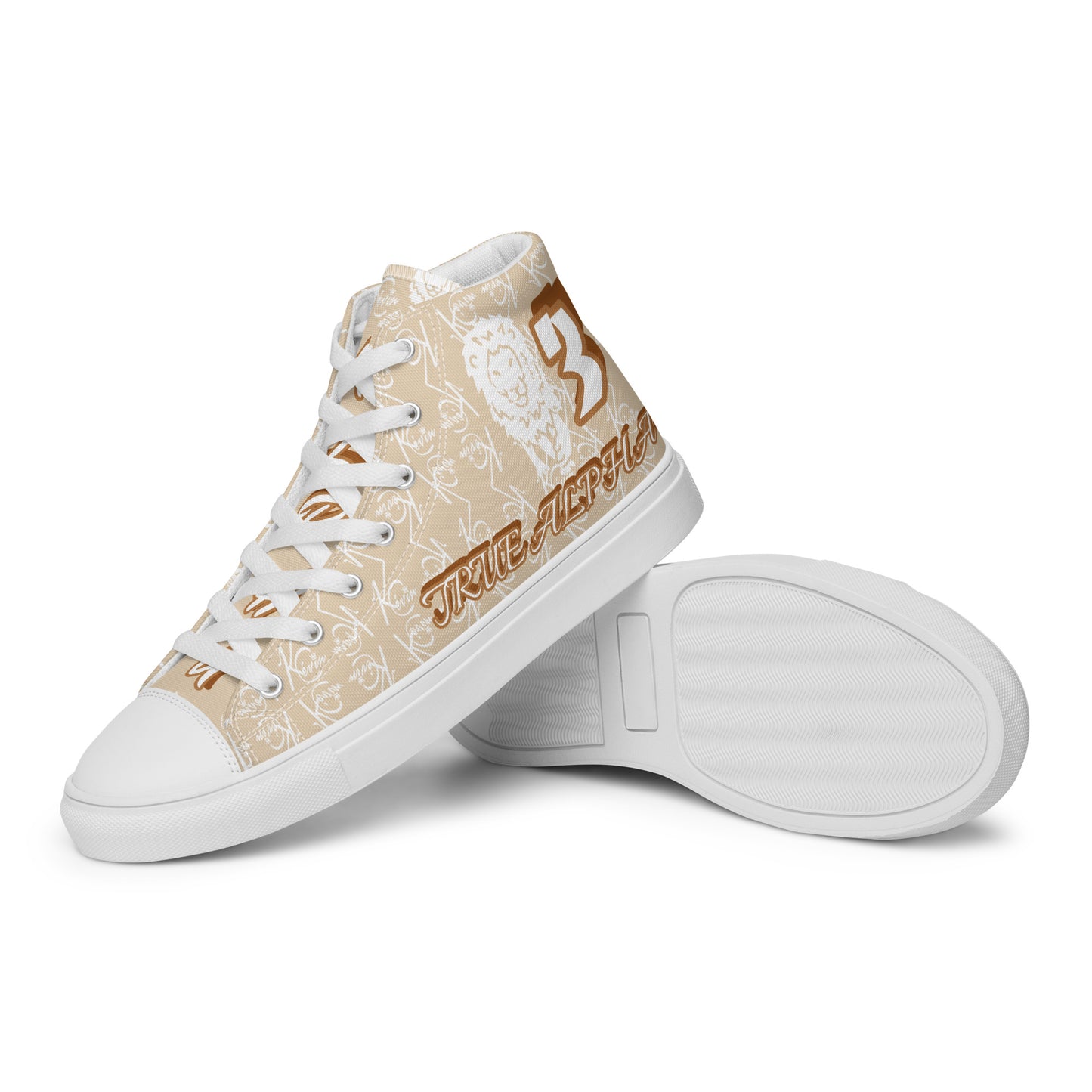 3TG True Alpha (Desert Lion Print Edition) Men’s high top shoes