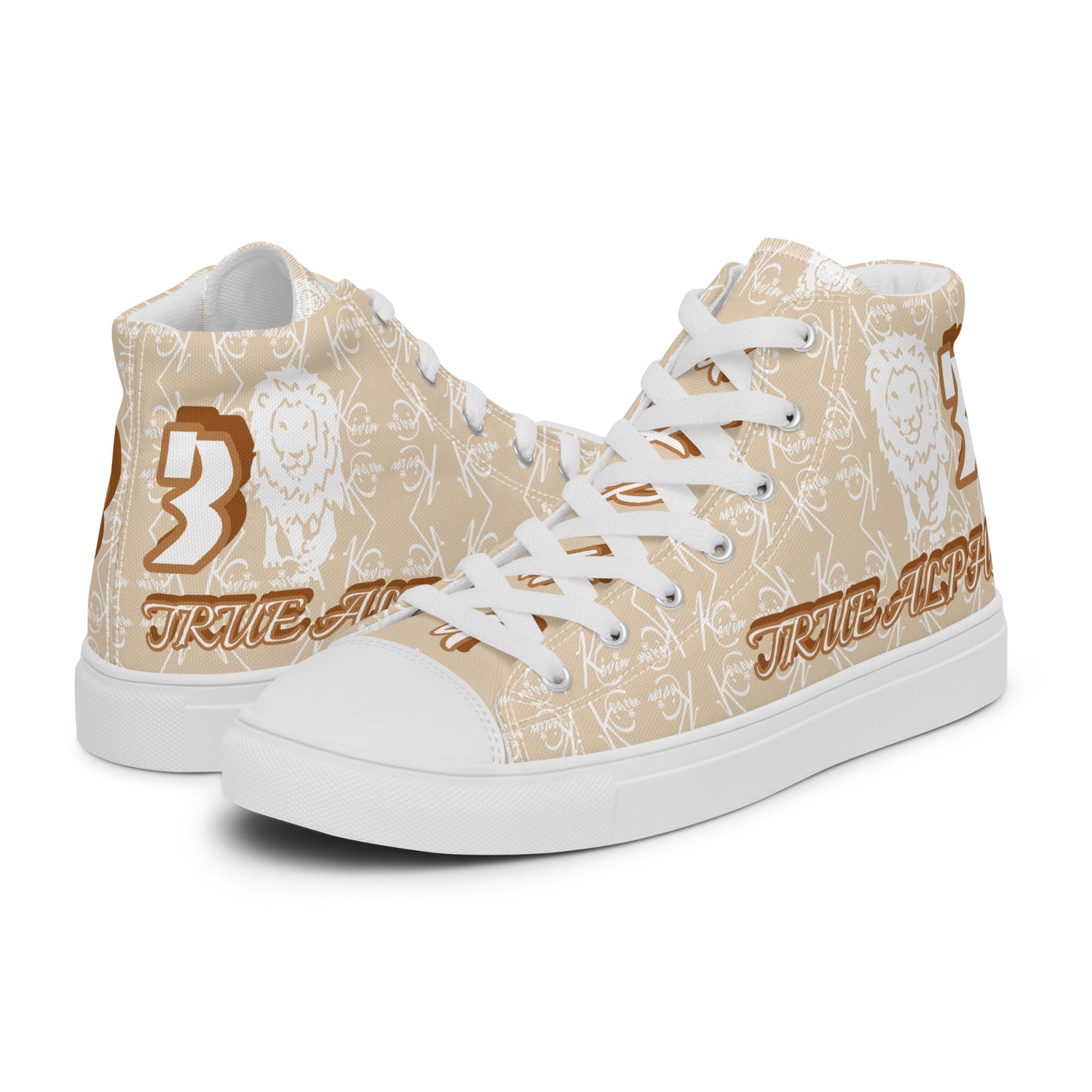 3TG True Alpha (Desert Lion Print Edition) Men’s high top shoes