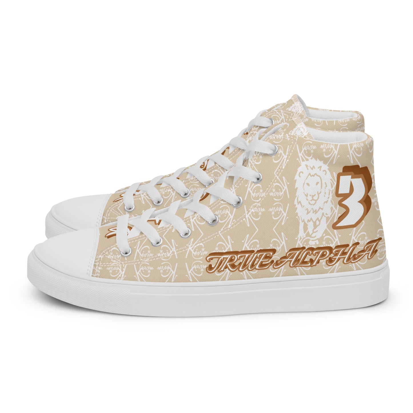 3TG True Alpha (Desert Lion Print Edition) Men’s high top shoes