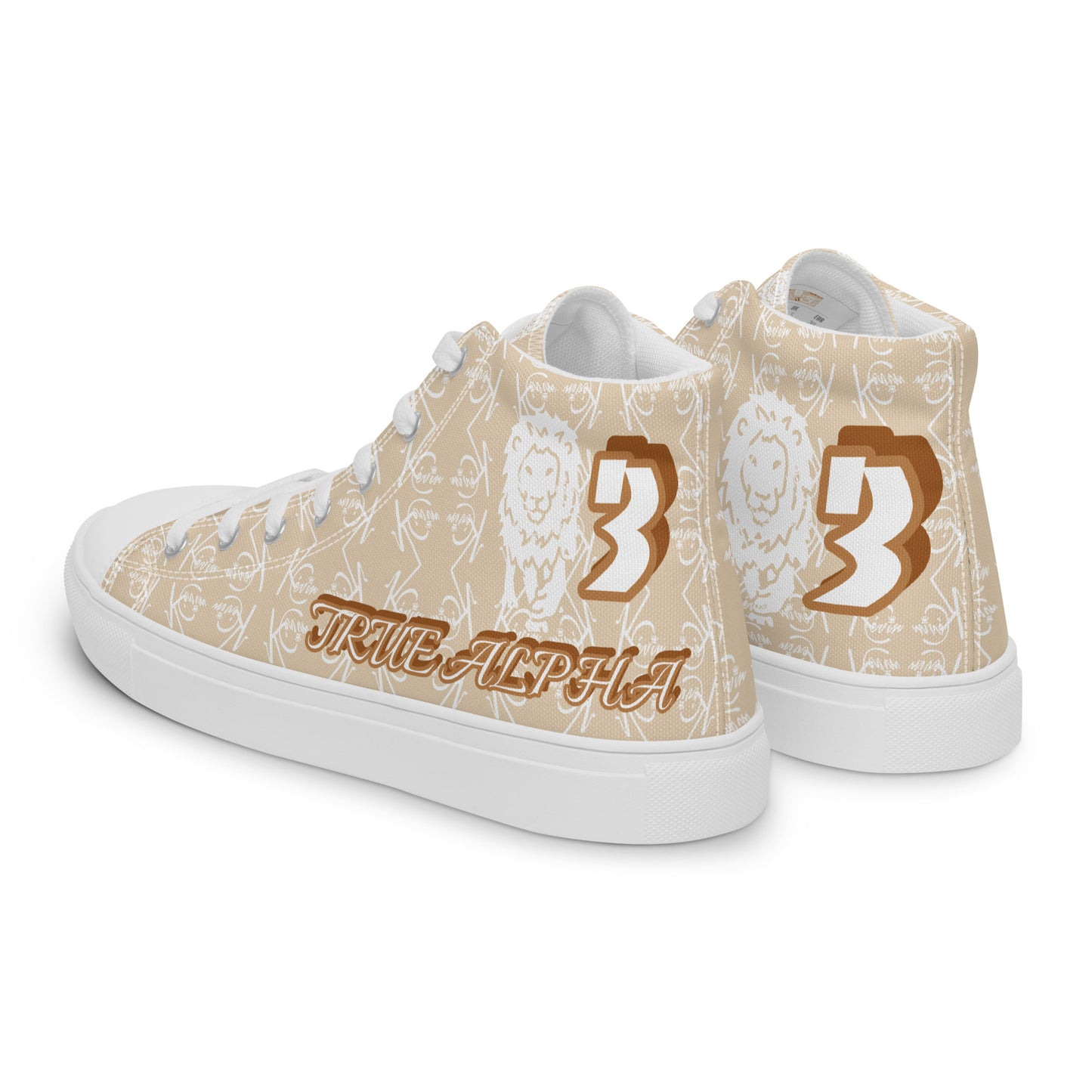 3TG True Alpha (Desert Lion Print Edition) Men’s high top shoes