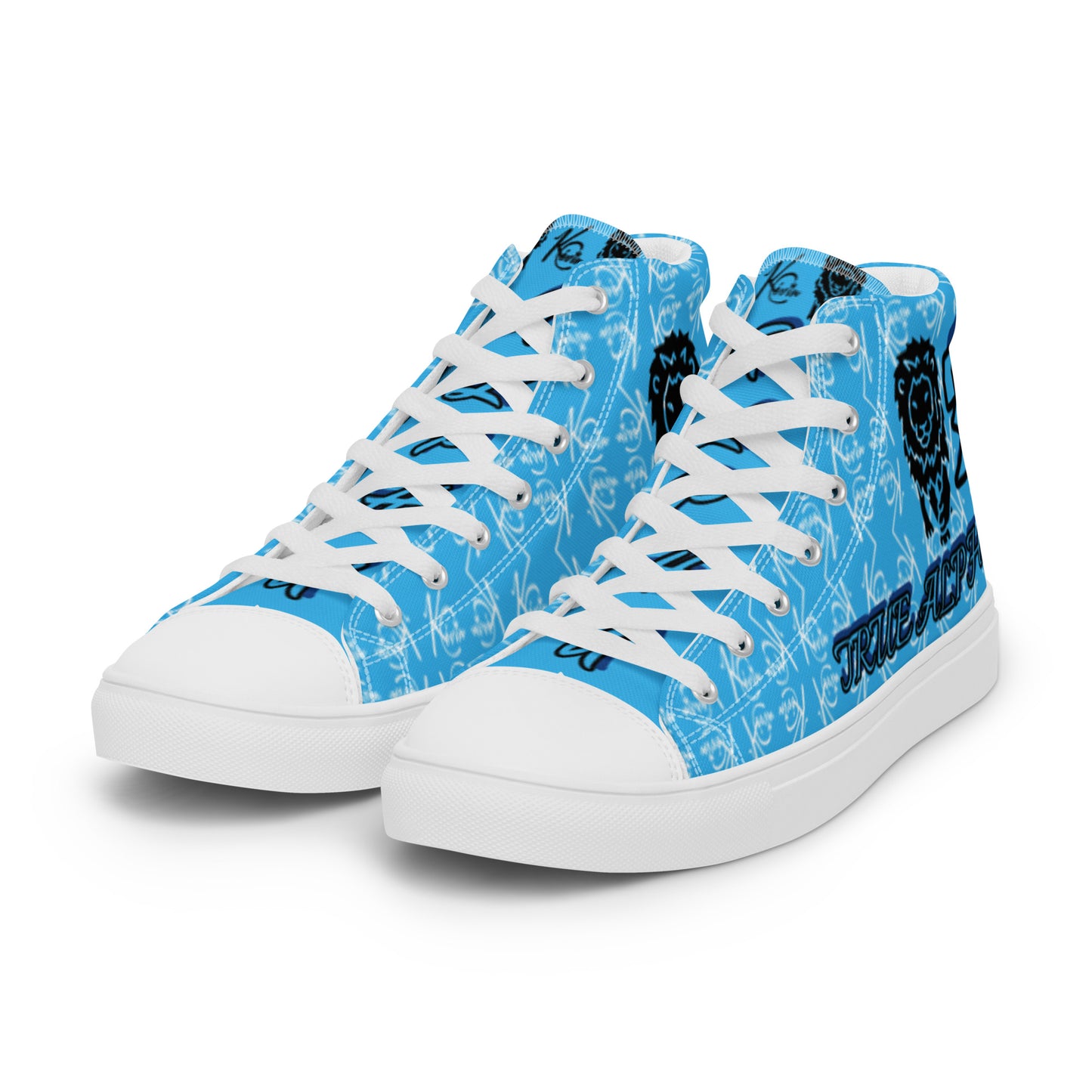 3TG True Alpha (True Blue Lion Print Edition) Men’s high top shoes