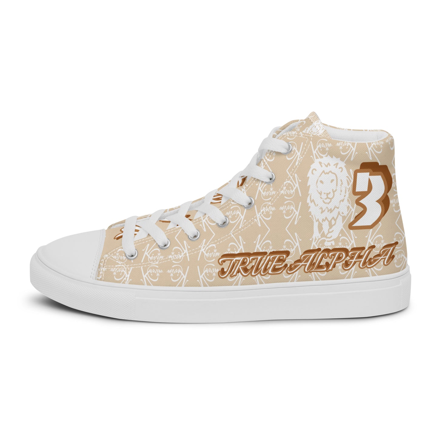 3TG True Alpha (Desert Lion Print Edition) Men’s high top shoes