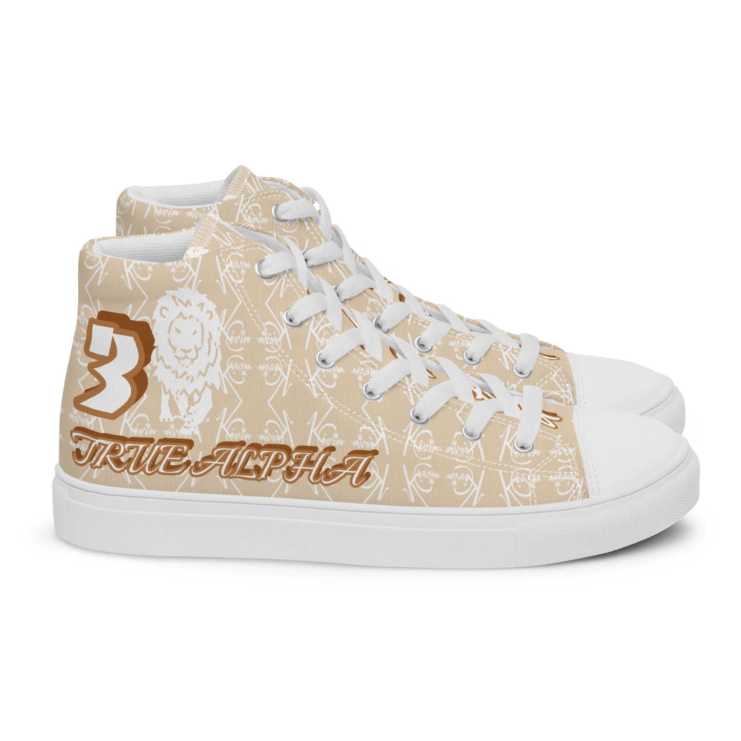 3TG True Alpha (Desert Lion Print Edition) Men’s high top shoes