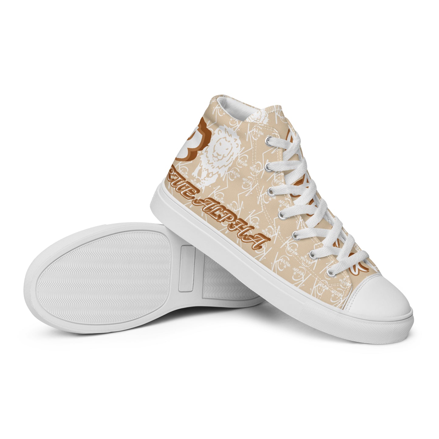 3TG True Alpha (Desert Lion Print Edition) Men’s high top shoes