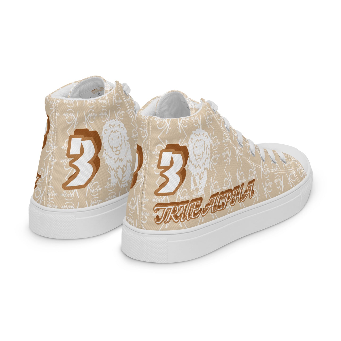 3TG True Alpha (Desert Lion Print Edition) Men’s high top shoes