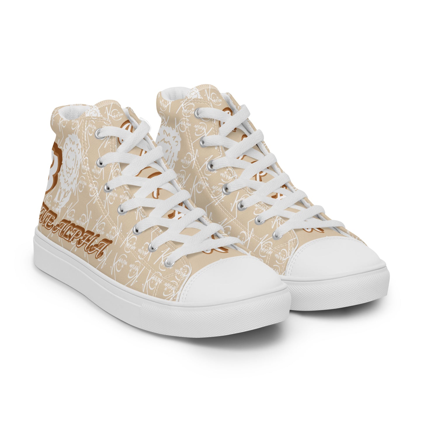 3TG True Alpha (Desert Lion Print Edition) Men’s high top shoes