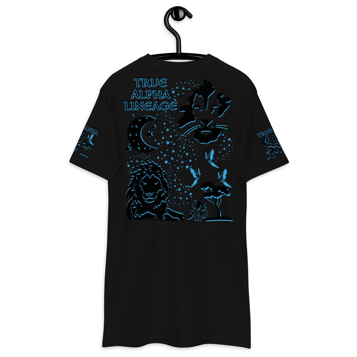 3TG True Alpha (Dark King Lineage Lion Print) T-Shirt