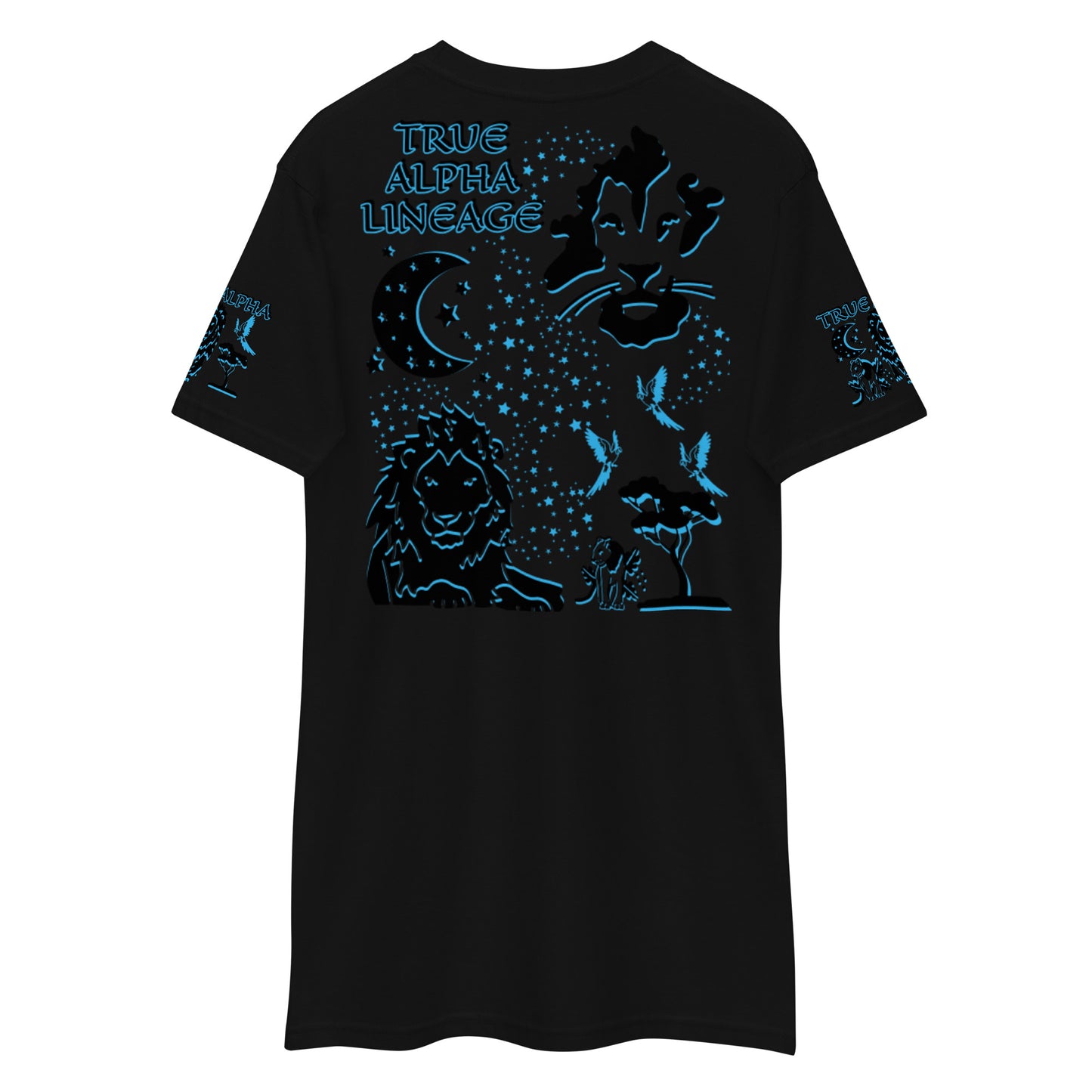 3TG True Alpha (Dark King Lineage Lion Print) T-Shirt