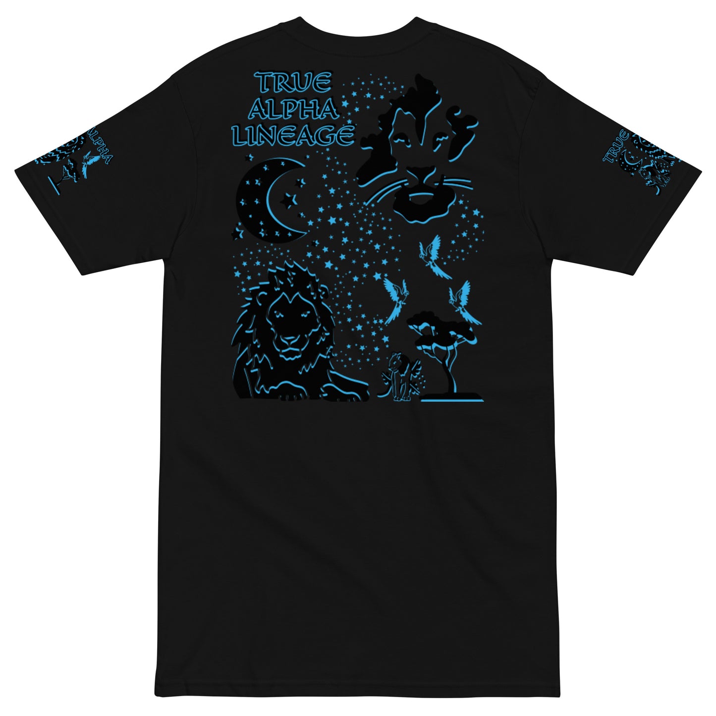 3TG True Alpha (Dark King Lineage Lion Print) T-Shirt