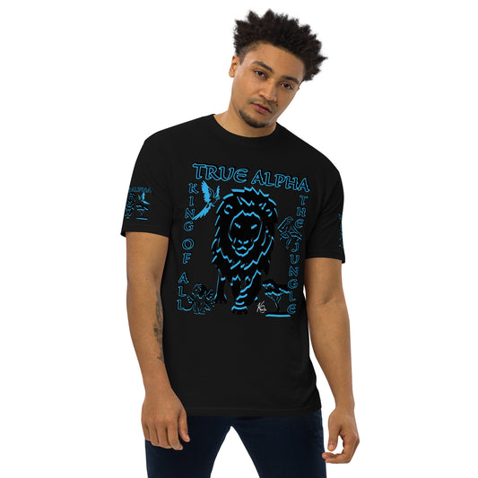 3TG True Alpha (Dark King Lineage Lion Print) T-Shirt