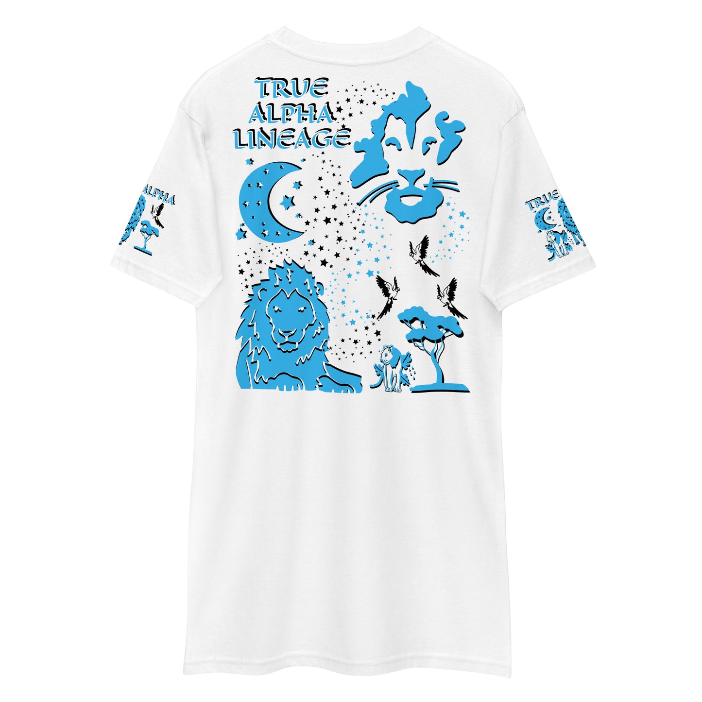 3TG True Alpha (Sky Realm Dark King Lineage Lion Print) T-Shirt