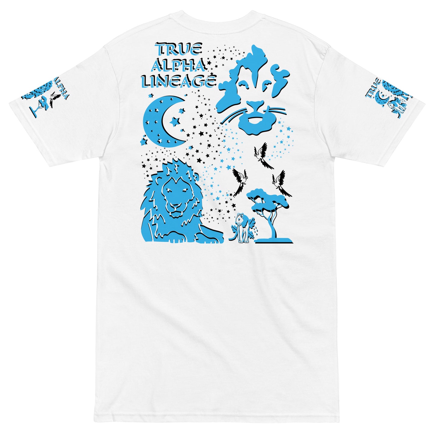 3TG True Alpha (Sky Realm Dark King Lineage Lion Print) T-Shirt