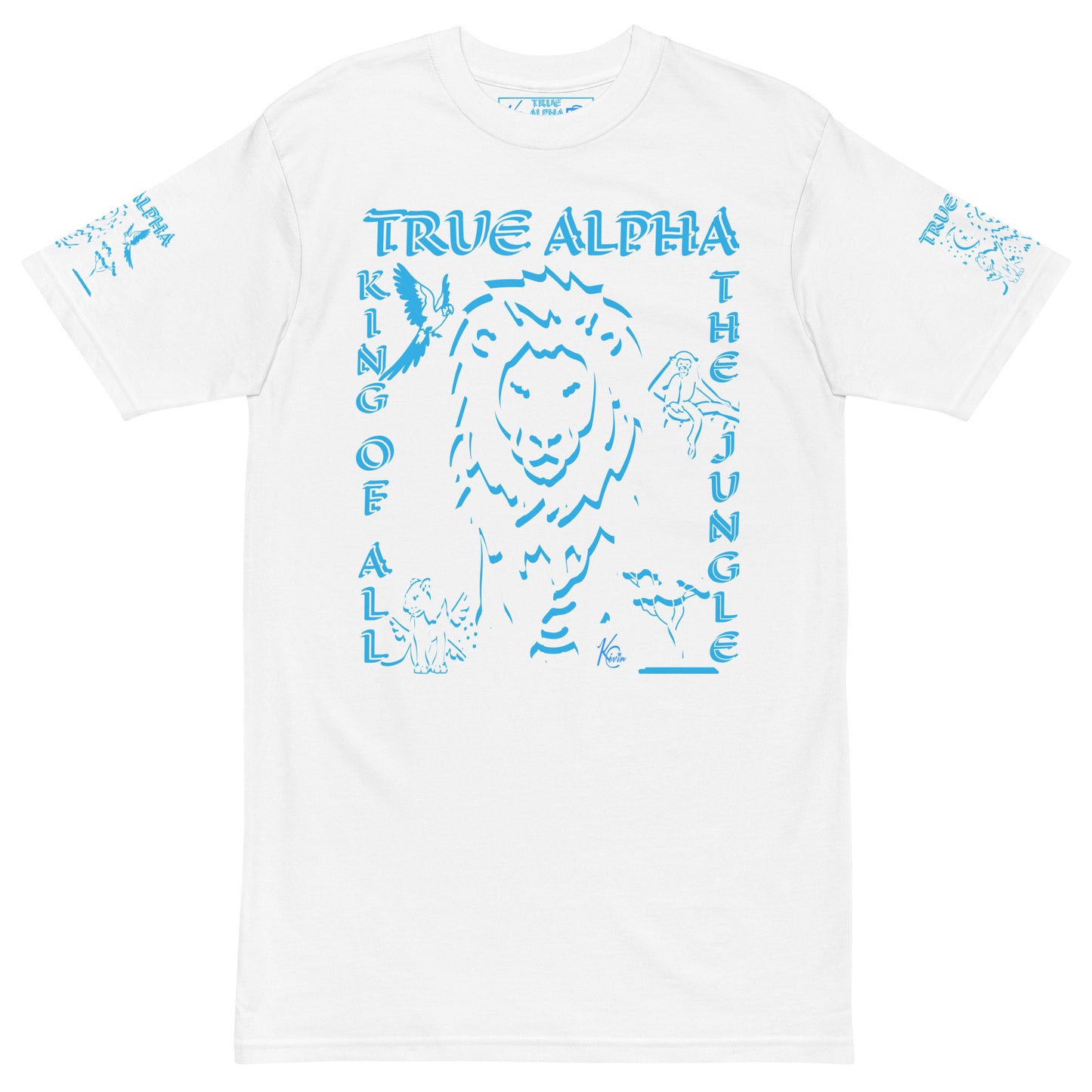 3TG True Alpha (Sky King Lineage Lion Print) T-Shirt