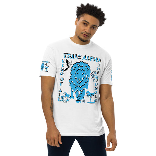 3TG True Alpha (Sky Realm Dark King Lineage Lion Print) T-Shirt